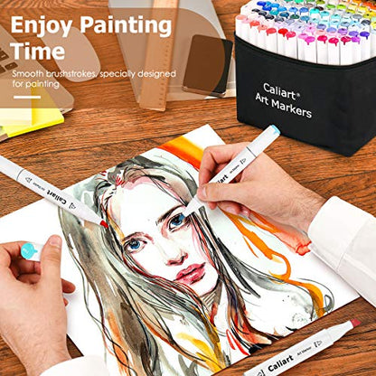 180 Colors Alcohol Markers Fine & Chisel Dual Tip Art Markers Set