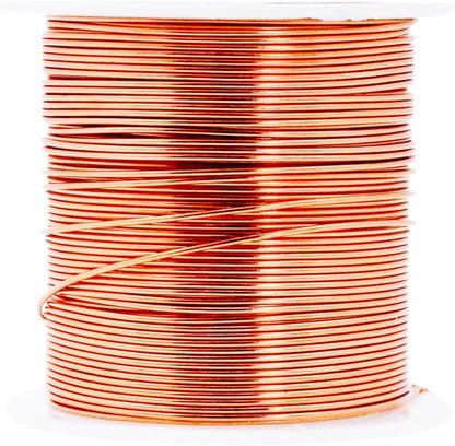 Mandala Crafts 20 Gauge Anodized Aluminum Craft Wire for Jewelry Making - 450 FT Colored Flexible Silver Copper Gold True Blue Purple Pink Wire - Bendable for Bonsai Armature Crafting Sculpting - Crafty Corner