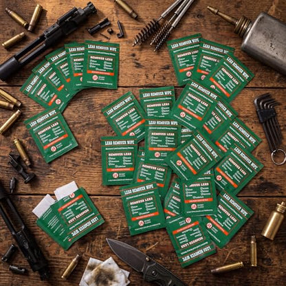 50 Pack Lead Remover Wipes for Shooting Hand Surface (50 Count)