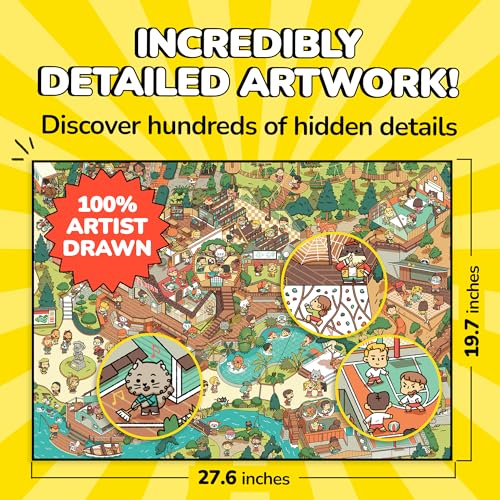 Jigsaw Puzzles 1000 Pieces with Storytelling Comics (1000 Count)