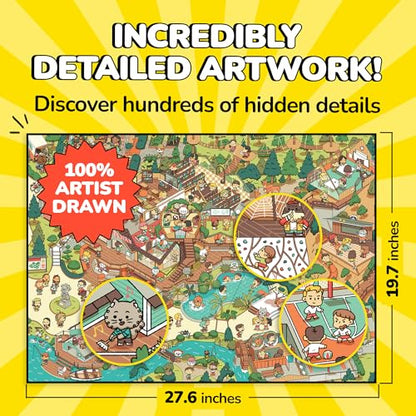 Jigsaw Puzzles 1000 Pieces with Storytelling Comics (1000 Count)