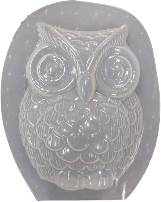 4.5 inch Tall Garden Owl Plastic Craft Mold use with Concrete or Cement to Make 7230