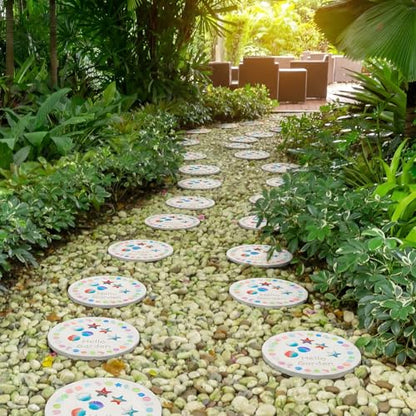 12 Kit DIY Stepping Stone Mold 10 Inch for Garden (12 Count)