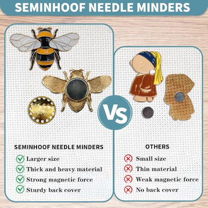 Magnetic Needle Minder Magnet Embroidery Accessories and Supplies Embroidery Needle Holder Cross Stitch Holder Needlework Supplies
