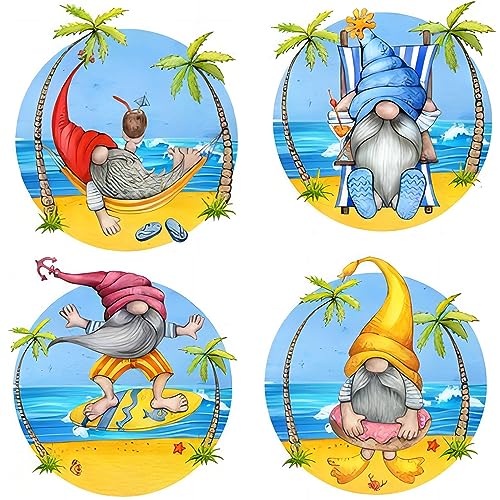 4 Packs Stamped Cross Stitch Kits for Adults (4 Count)