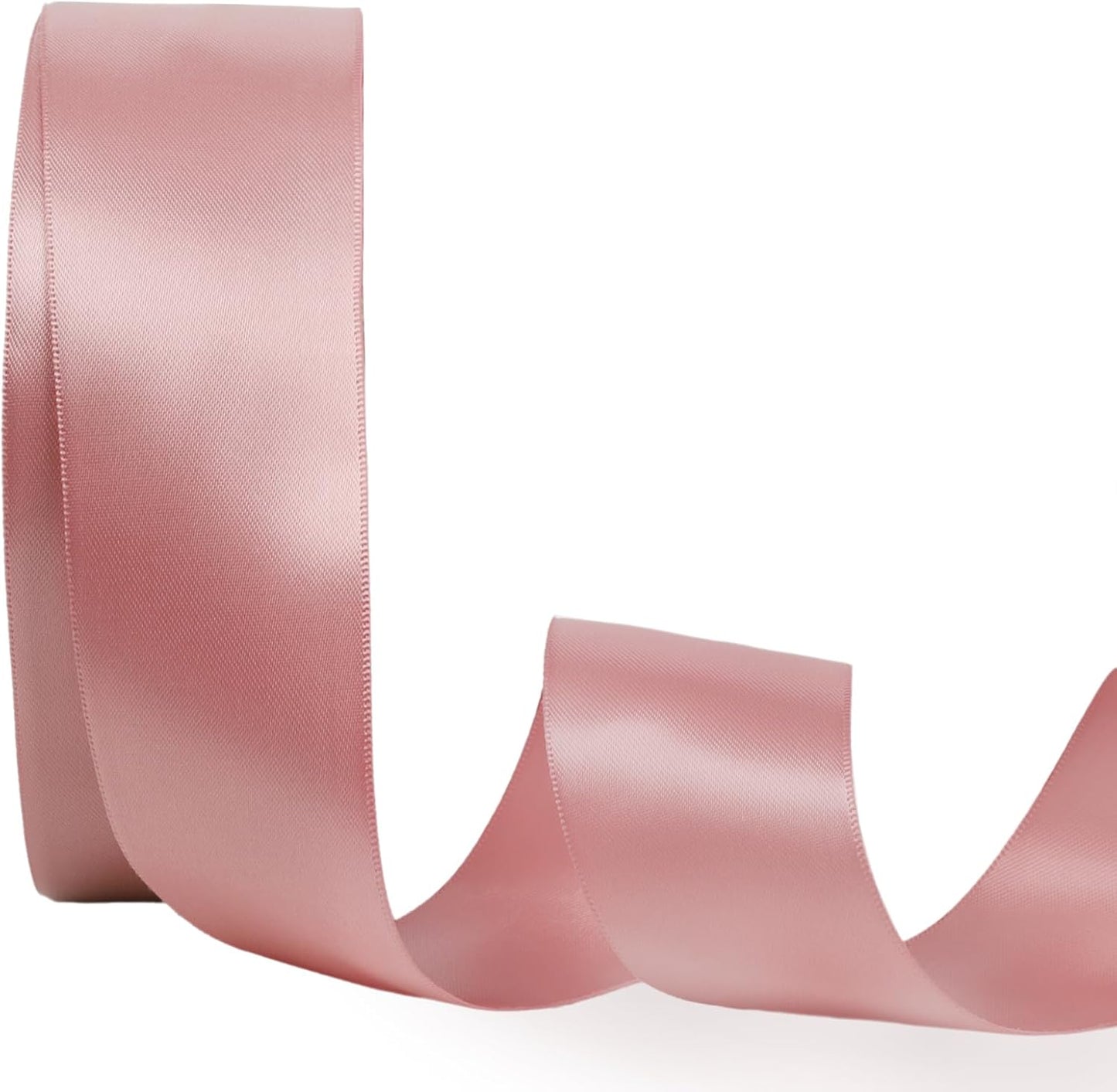 LaRibbons 1 1/2 Inch 50 Yard Double Faced Satin Ribbon,Dust Pink Satin Craft Fabric Ribbon for Gift Wrapping Floral Bouquets Wedding Party Decoration - Crafty Corner