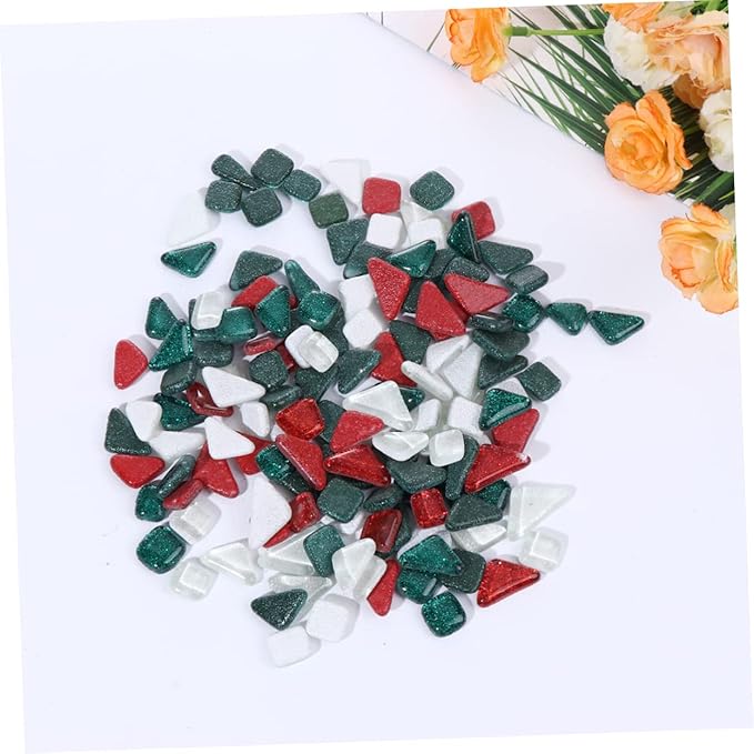 500g Glitter Irregular Materials Smooth for Home Decoration Crystal Mosaics for Creative Projects