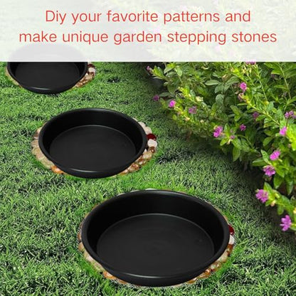 6 Pcs Bigger Round Stepping Stone Mold