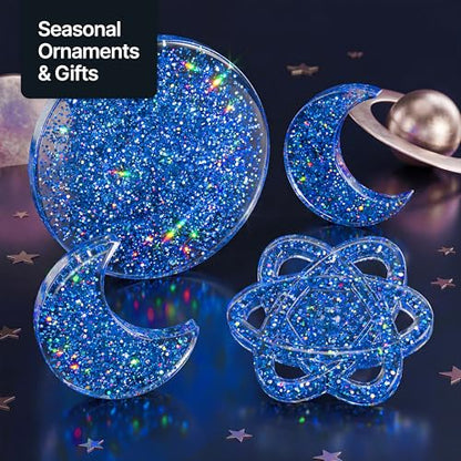 Craft Glitter Sapphire Blue Holographic 100g Extra Chunky Glitter (3.5 Ounce)