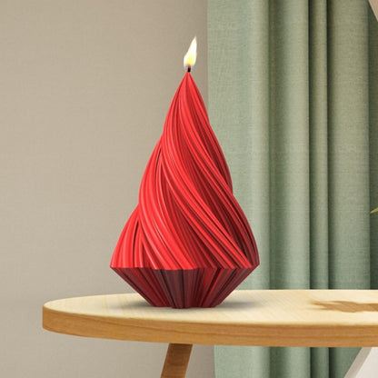 Conical Irregular Candle Mold Abstract Art Striped Candle Soap Silicone Mold Fondant Chocolate Cake Baking Mould Plaster Clay Resin Epoxy Mold Home Decor