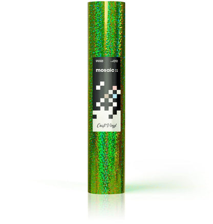 VViViD Mosaic+ Crafting Vinyl (Green Holographic Glitter, 1ft x 5ft)