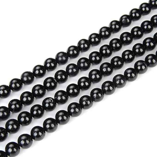90pcs Adabele Natural Black Tourmaline Healing Gemstone 8mm Round Loose Beads Gem Stone Spacer for DIY Craft Jewelry Making GE12-8