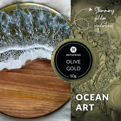 Olive Gold Epoxy Resin Green Pigment