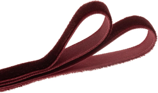 Vintage Burgundy Velvet Ribbon, 3/8 Inch X 25Yd - Crafty Corner