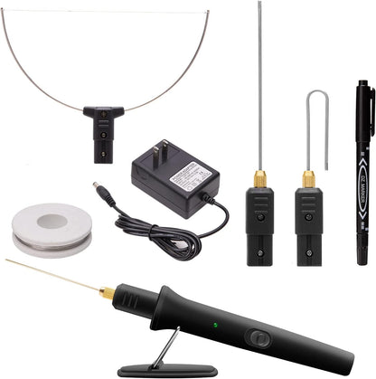 Hot Wire Foam Cutter, 4 in 1 Electric Hot Knife Foam Cutting Tool, 100-240v / 18w Styrofoam Cutter with Marker Pen