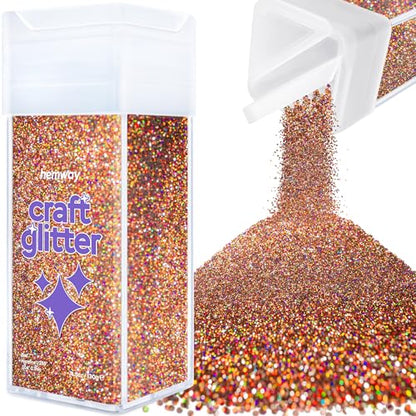 Craft Glitter Shaker Bronze Brown Holographic 110g Microfine (3.8 Ounce)