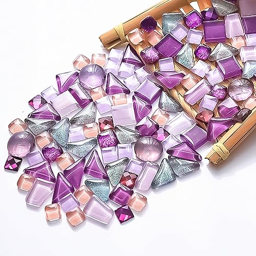 1.1LB Mixed Color Irregular Crystal Mosaic Tiles (17.637 Ounce)