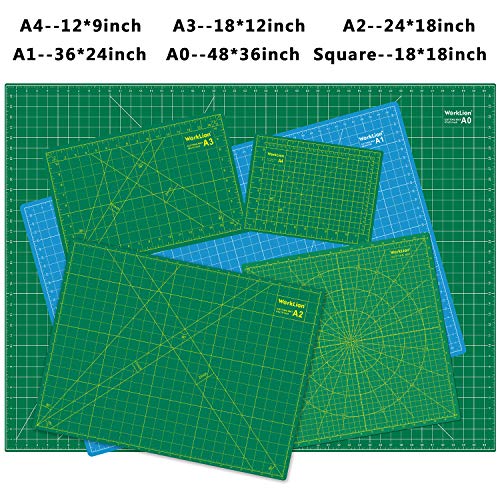 Full 9" x 12" Art Self Healing PVC Cutting Mat (3 Count)