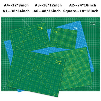 Full 9" x 12" Art Self Healing PVC Cutting Mat (3 Count)