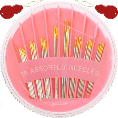 30Pack Premium Sewing Needles for Hand Sewing Repair (30 Count)
