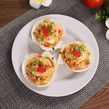 12 Pcs Sea Shells White Large Scallop Shells for Baking Cooking