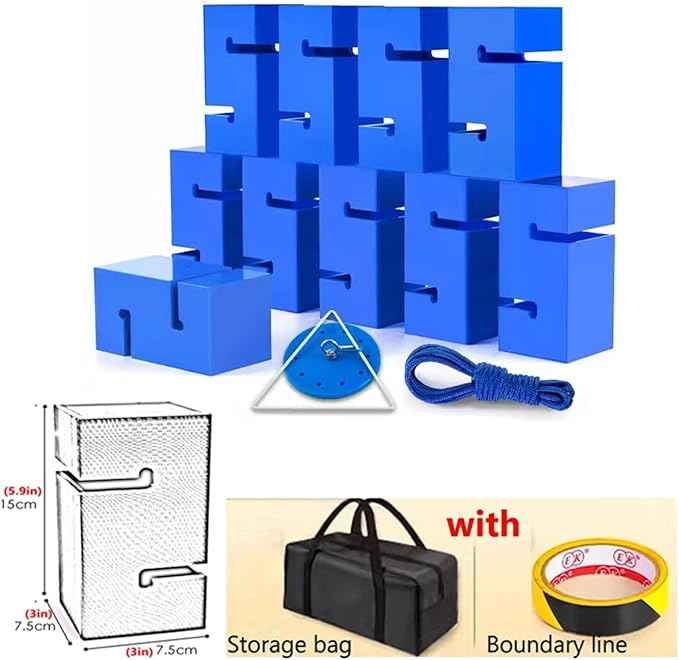 Team Building Team Tower Game Adults Work Outdoor Activities Field Day Teamwork Block Stacking Game Kit for Office School Group