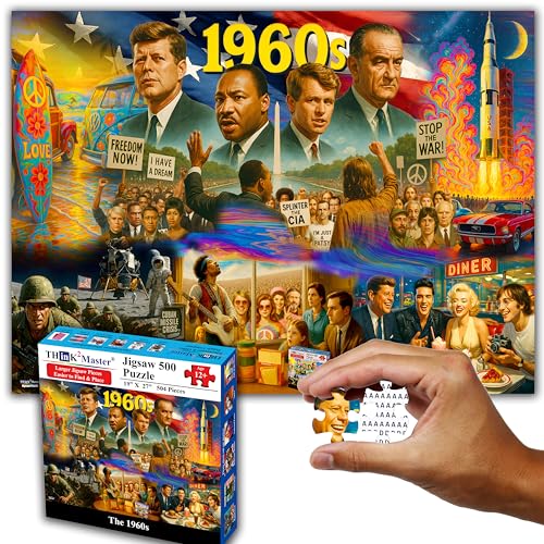 1960s 500 Pieces Very Large Pieces Jigsaw Puzzle