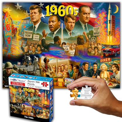 1960s 500 Pieces Very Large Pieces Jigsaw Puzzle