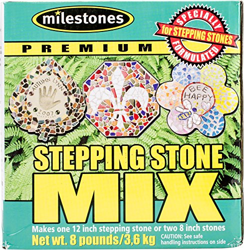 Co. Milestones Premium Stepping Stone Cement Mix 8 Pound Box for Stepping Stone Kits (128 Ounce)