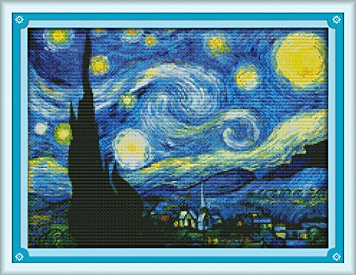 Counted Cross Stitch Kits Full Range of Embroidery Starter Kits for Beginners DIY 14CT Embroidery Kit for Girls