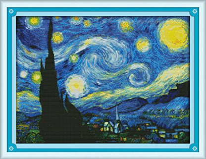 Counted Cross Stitch Kits Full Range of Embroidery Starter Kits for Beginners DIY 14CT Embroidery Kit for Girls