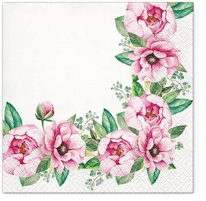 20 ct 13x13 Flowers Paper Luncheon Decoupage Napkins (20 Count)