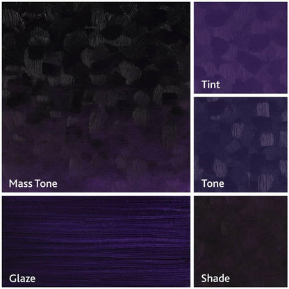 Tusc & Pine Artist Oil Paint - Amethyst, 150 ml, Non-Yellowing, Rich & Creamy Consistency, Maximum Pigment Load, Small Batch Milled Oil Paints Made in the USA for Professional Artists