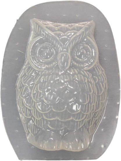 4 inch Garden Owl Plastic Craft Mold use with Concrete or Cement to Make 7231