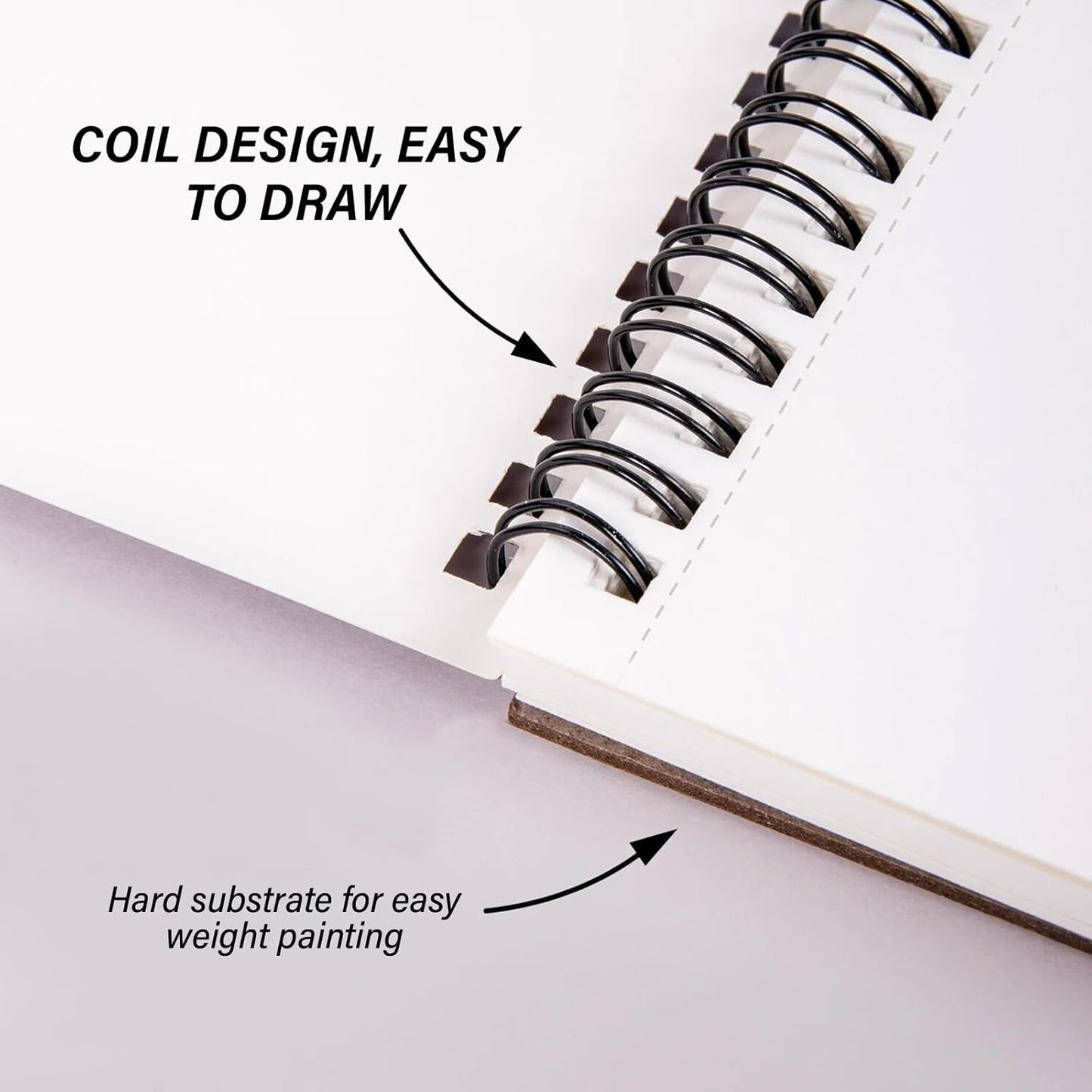 Cabreche Cute Sketchbook Top Spiral Bound Sketch Pad, 9 x 12 inch,100GSM Thick Paper,50 Sheets 100 Pages,Art Sketch Book Artistic Writing Drawing Paper for Girls Women Beginners-Color Block