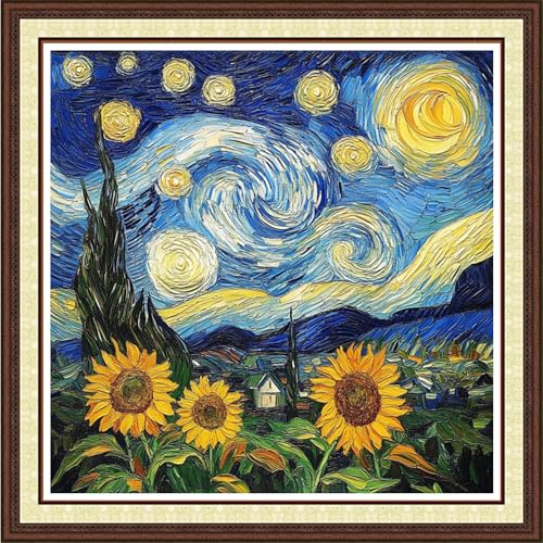 Counted Cross Stitch Kits for Adults Full Range of Cross Stitching Embroidery Unprinted Pattern for Beginners