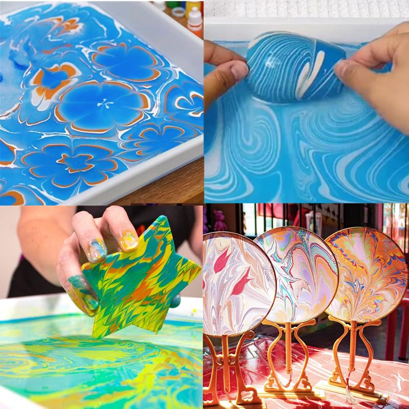 27 Pcs Water Marbling Paint Kit