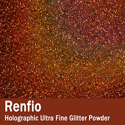 Holographic Ultra Fine Copper Glitter Powder Metallic Resin Glitter