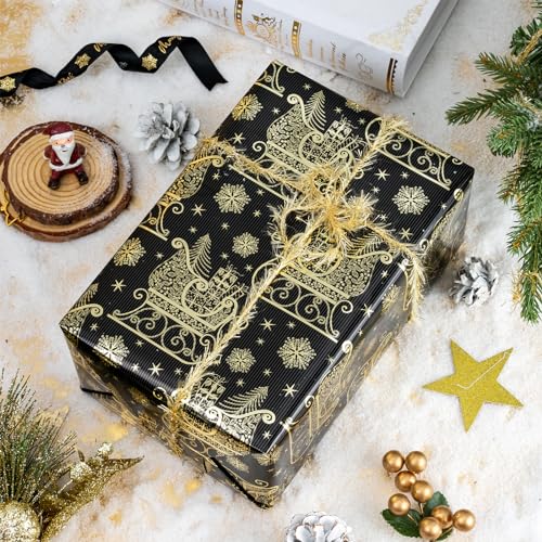 30 Inch Christmas Wrapping Paper Roll (100 Sq Ft)