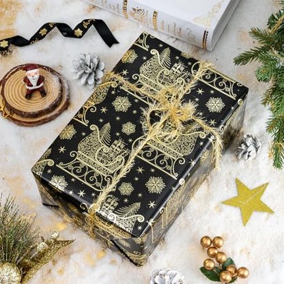 30 Inch Christmas Wrapping Paper Roll (100 Sq Ft)