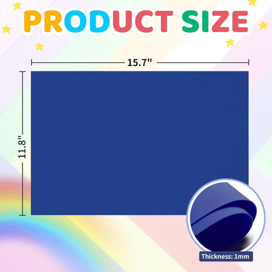 20 PCS EVA Foam Sheets DIY Handcraft Materials 1mm Thick 15.7 x 11.8 Inches Blue EVA Foam Papers for Arts and Crafts (Blue) - Crafty Corner