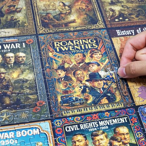 History of the United States 1000 Pieces Large Format Jigsaw Puzzle
