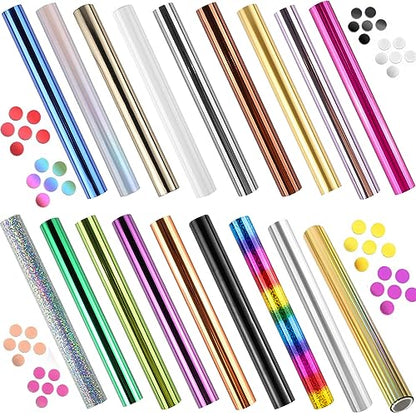 18PCS Transfer Foil Paper Bundle for Foil Quill (18 Count)