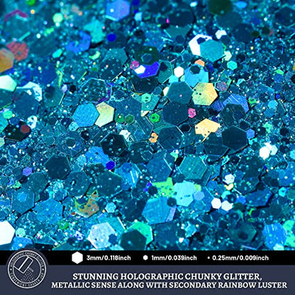 Blue Glitter 160G (5.64 Ounce)