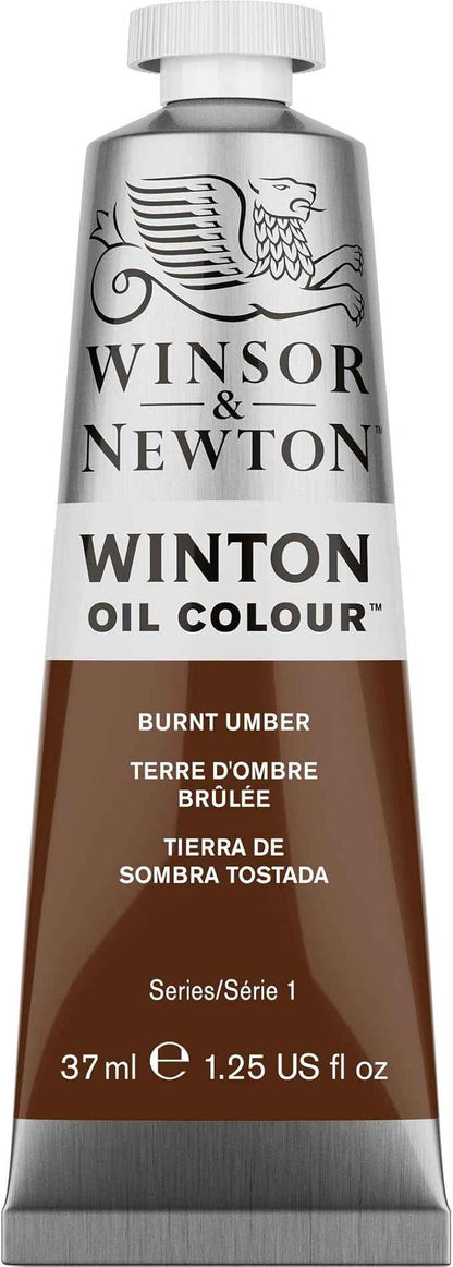 Winsor & Newton Winton Oil Color, 37ml (1.25-oz) Tube, Burnt Umber
