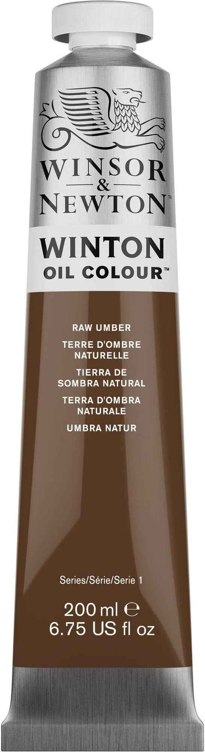 Winsor & Newton Winton Oil Color, 200ml (6.75-oz) Tube, Raw Umber