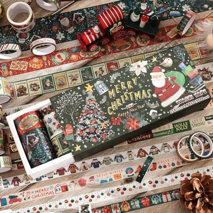 25 Rolls Christmas Gift Washi Tape Set (25 Count)