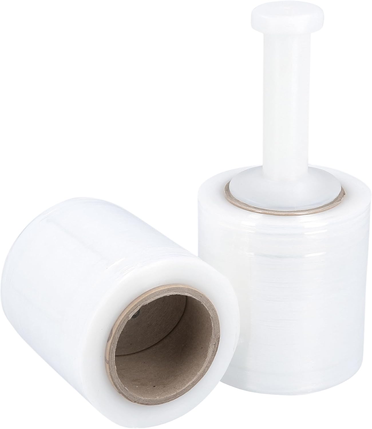 PSBM Mini Stretch Wrap with Handle, 12 Pack, 5 Inch x 700 Feet, 120 Gauge, Clear, Small Plastic Cling Film for Pallets Moving Storing