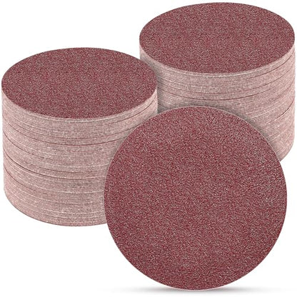 100PCS 5 Inch Sanding Discs 60 Grit Sandpaper for Orbital Sander (100 Count)