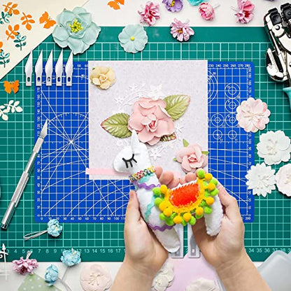 Exacto Knife Hobby Cutter with A4 Self Healing Cutting Mat Hobby Knife Set with 30 PCS Exacto Blades Precision Art Knife for Crafts Paper Scrapbooking Stencil (32 Count)
